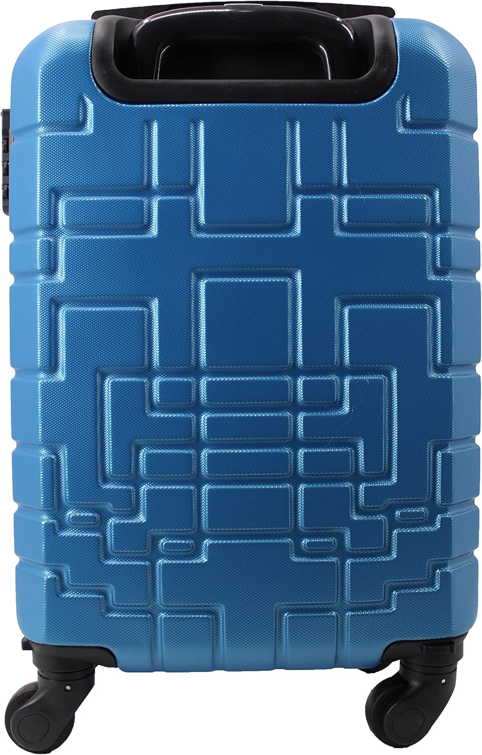 Maleta R.Leone EasyJet, 45 x 36 x 20 cm, ABS, 4 ruedas autónomas (Azul, Maleta 611 50 x 33 x 20 cm)