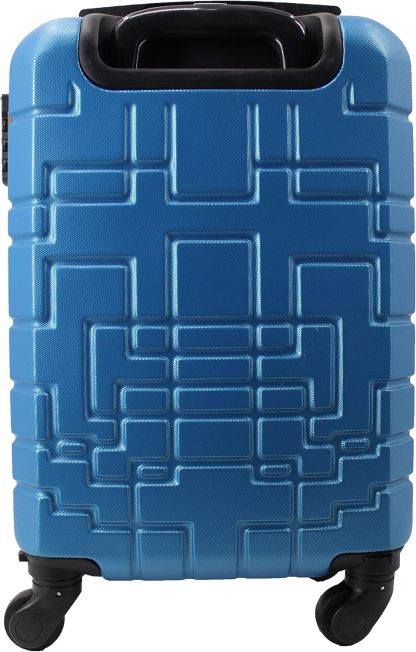 Maleta R.Leone EasyJet, 45 x 36 x 20 cm, ABS, 4 ruedas autónomas (Azul, Maleta 611 50 x 33 x 20 cm)