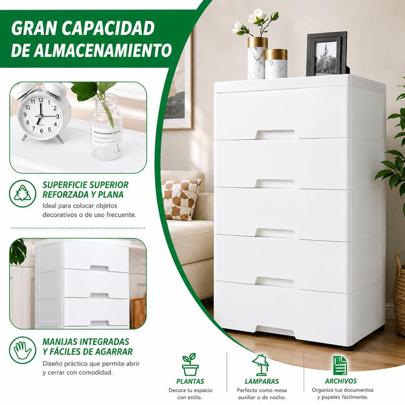 Mueble Organizador Moderno Disponible en 3 y 4 Cajones