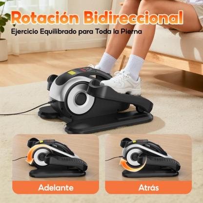 Soarfly Elíptica de Escritorio para Casa  Mini Bicicleta Elíptica Eléctrica Control Remoto Pantalla Alfombra Antideslizante 12 Velocidades Silenciador y Portátil