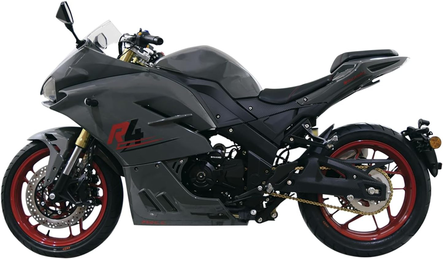 DINAMO Motocicleta Deportiva R4 Gris 2024