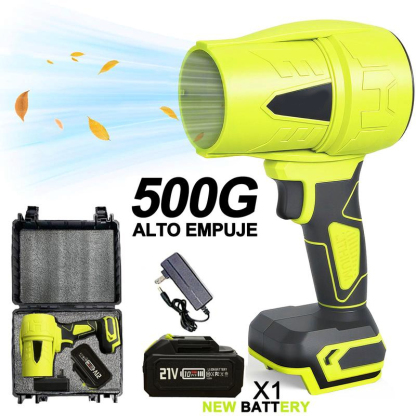 Soplador Inalámbrico Turbo Jet | Ventilador Turbo de Alta Potencia | Soplador de Nieve de Mano | Motor de Cobre Puro | Para Autos, Hogar, Jardín, Parrilladas y Eliminación de Hojas y Polvo