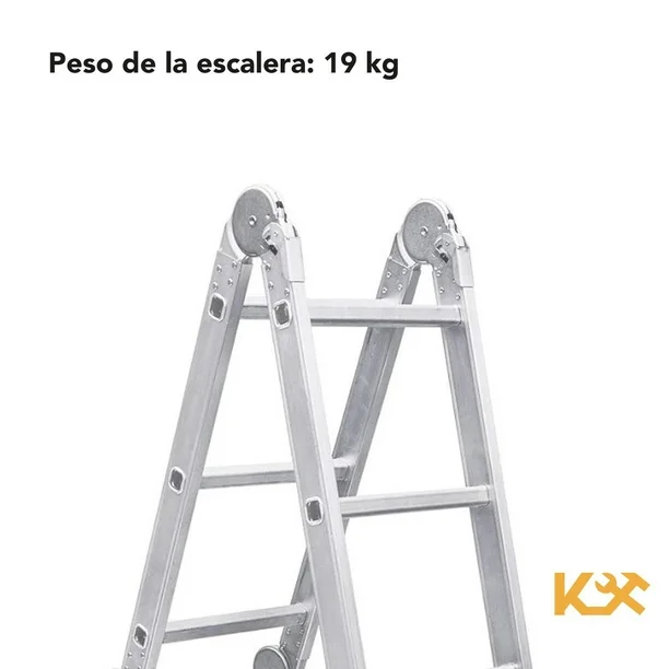 Escalera Multiposiciones De Aluminio 4.5 Metros 16 Peldaños