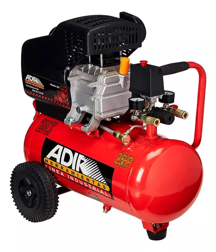 Compresor Eléctrico Lubricado 2.5hp 25 Lts Adir 202 Frecuencia 30 MHz