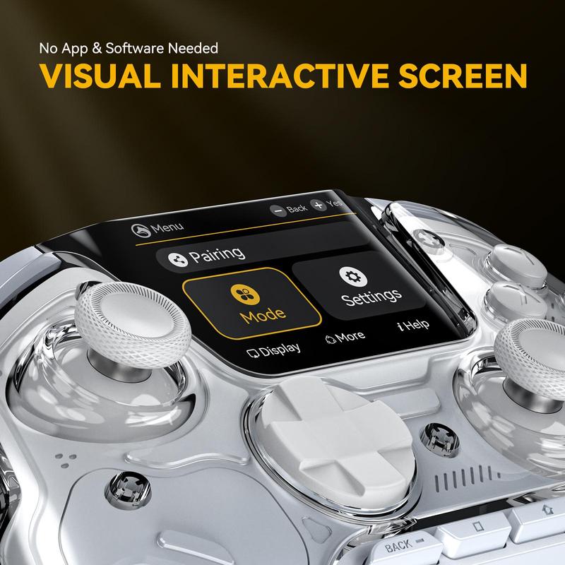 FIEHDUW NO DRIFT ManbaOne Interactive Screen Gaming Controller for PC/Switch/iOS/Android/Steam Deck, Hall Effect Stick & Trigger(Not Compatible with Xbox, PS5)