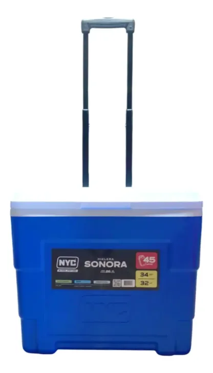 Hielera Con Ruedas 45 Latas 32 L Nyc De 34qt Sonora