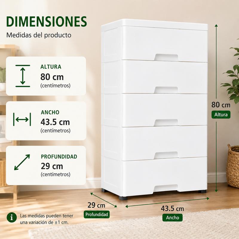 Mueble Organizador Moderno Disponible en 3 y 4 Cajones