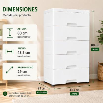 Mueble Organizador Moderno Disponible en 3 y 4 Cajones