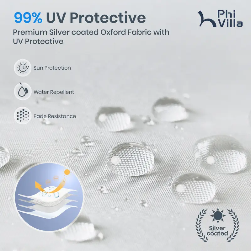 [Impermeable y resistente a los rayos UV] Carpa plegable PHIVILLA de 3,6x3,6 m, carpa portátil instantánea para exteriores, cenador para exteriores con cierre de un solo botón y bolsa con ruedas.