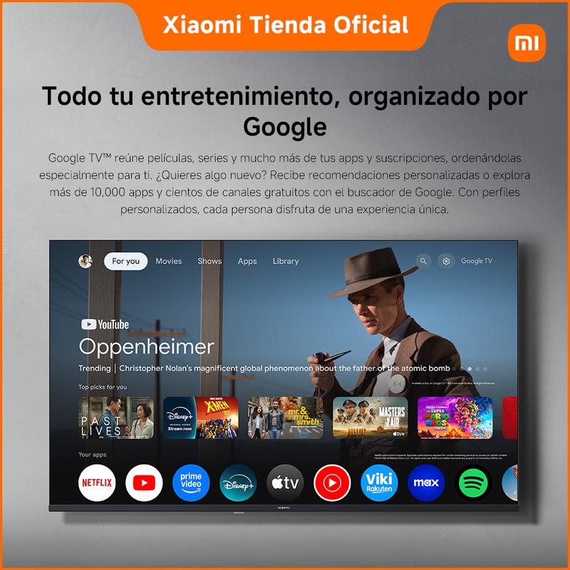 TV A 43 2026 | Google TV | Diseño Elegante con Bisel Ultrafino | Dolby Audio DTS:X + DTS Virtual:X1 | Voice Control