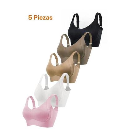 Brasier sin varillas con realce para mujer, brasier sin costuras cómodo y transpirable, lencería suave y ligera para todas las estaciones, ropa femenina