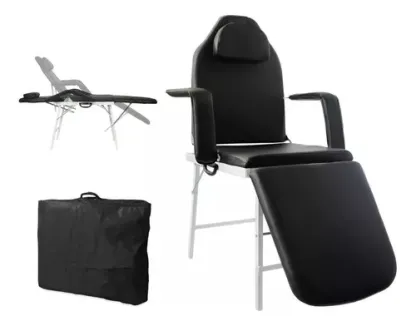Silla Faciales Cama Camilla Sillon Spa Masaje Color Negro Urban Design AT17369