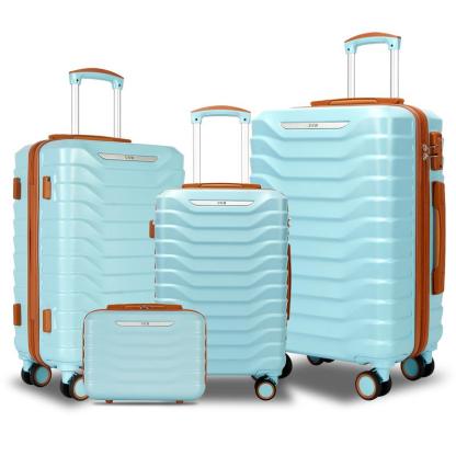 Juegos de equipaje (4 piezas) con cerraduras TSA - maleta para viaje, equipaje rígido, cerradura TSA, ruedas giratorias, carcasa rígida, ligero