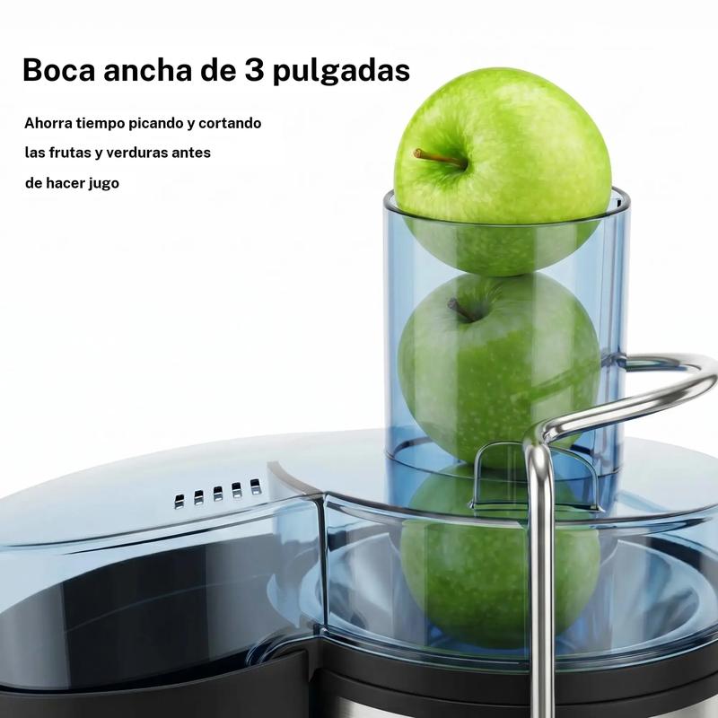 Exprimedor eléctrico Boyuevi de 800 W con jarra para jugo de 30 oz (aprox. 900 ml), licuadora centrífuga multifunción para frutas y verduras, sin BPA, fácil de limpiar, capacidad de 800 ml, diseño compacto, uso doméstico