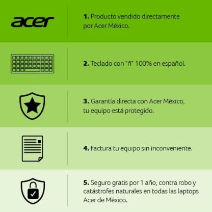 acer Laptop Aspire Lite 16" WUXGA Core i7 12va 10 Núcleos | Panel IPS | 16GB RAM | 512GB SSD | Intel HD Graphics | Garantia en México