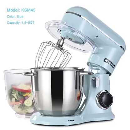 Batidora de pie, batidora eléctrica de cocina de 10 velocidades con cabezal inclinable y tazón de acero inoxidable; batidora para masas y repostería (pan, pasteles y galletas); regalo para la cocina.