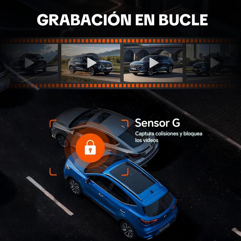 【HiEHA】2026 Carplay InaláMbrico y Android Auto, Pantalla TáCtil de 8,14\" 2k Frontal + 1080p Trasera Dash Cam, Gps y Bluetooth, Control por Voz, Unidad Principal Carplay para Facilitar la Conducción