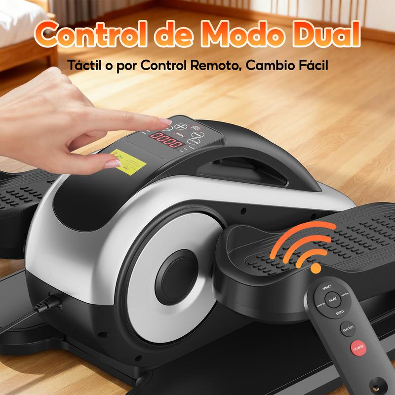 Soarfly Elíptica de Escritorio para Casa  Mini Bicicleta Elíptica Eléctrica Control Remoto Pantalla Alfombra Antideslizante 12 Velocidades Silenciador y Portátil