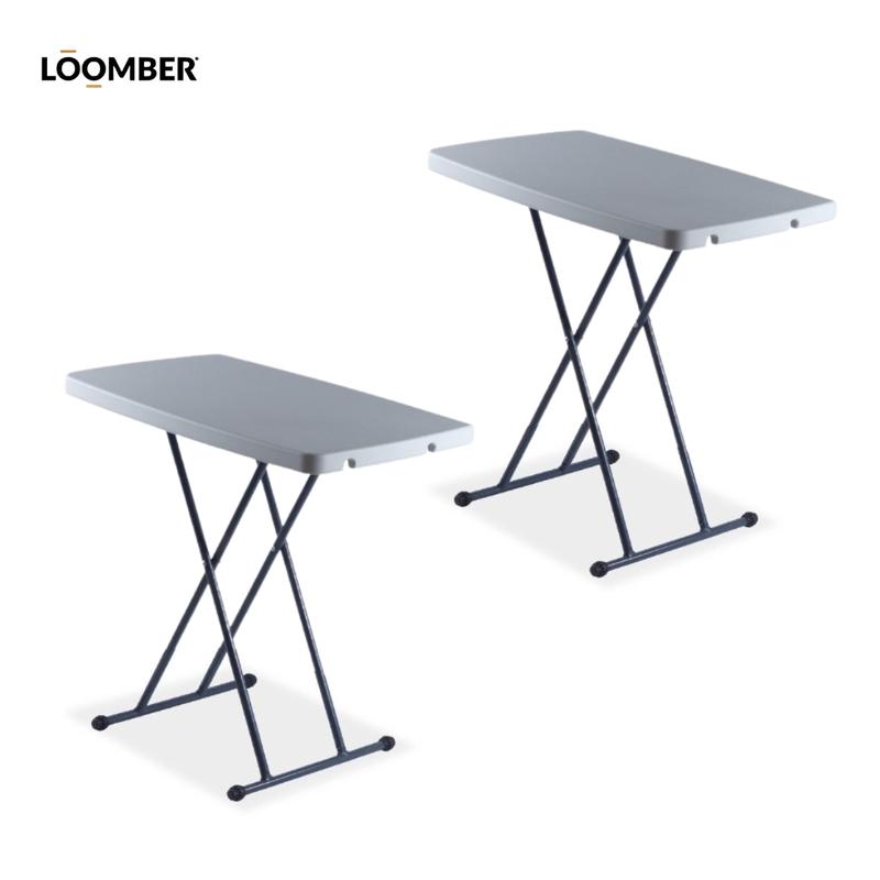 Paquete de 3/5 Mesa Plegable Multiusos 75 cm Color Blanco