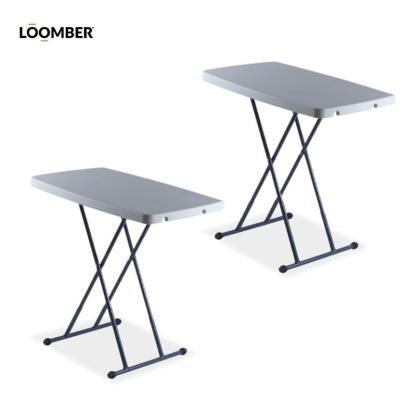 Paquete de 3/5 Mesa Plegable Multiusos 75 cm Color Blanco