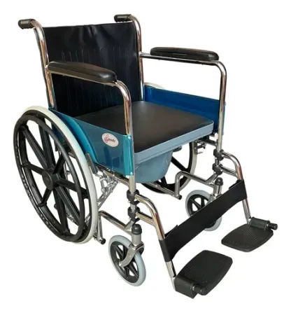Silla De Ruedas Speedy SP7500 Con Cómodo Integrado Color Negro Y Plata