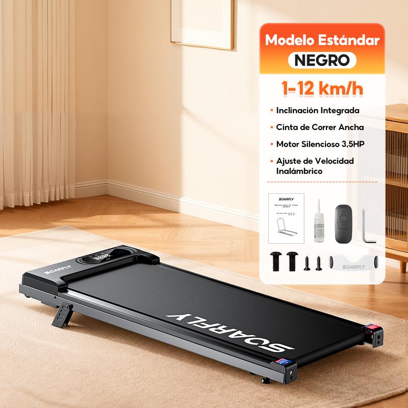 Caminadora Eléctrica con Pasamanos para Casa y Oficina, Cinta de Correr Plegable con Motor 3.5 HP y Control Remoto