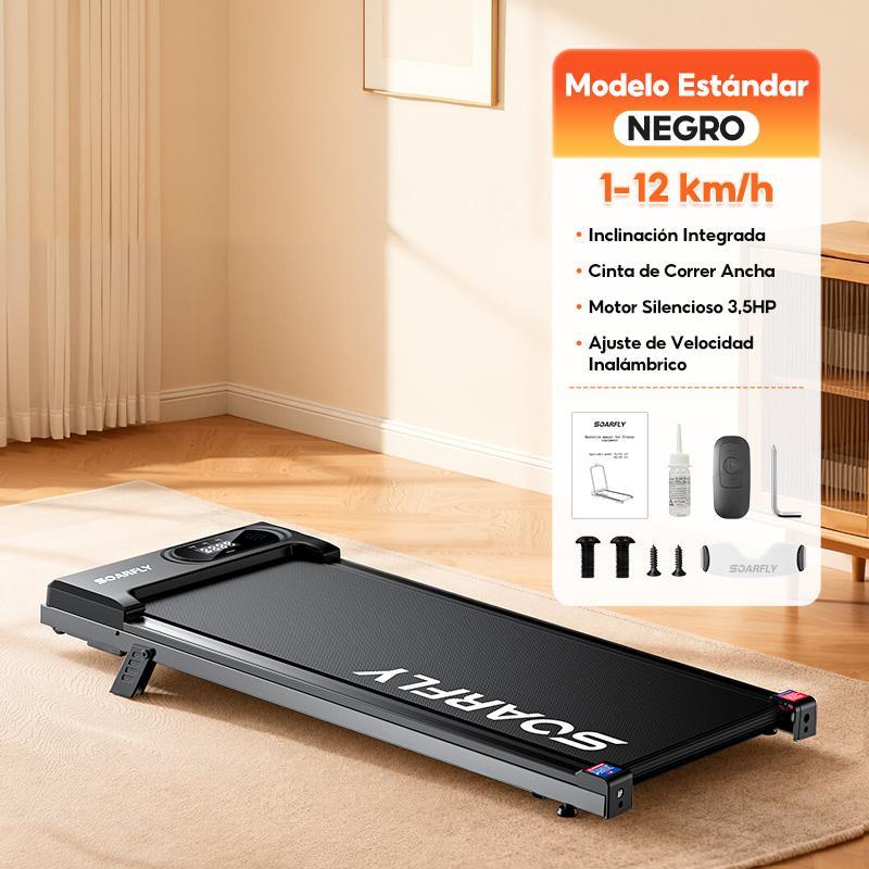 Caminadora Eléctrica con Pasamanos para Casa y Oficina, Cinta de Correr Plegable con Motor 3.5 HP y Control Remoto