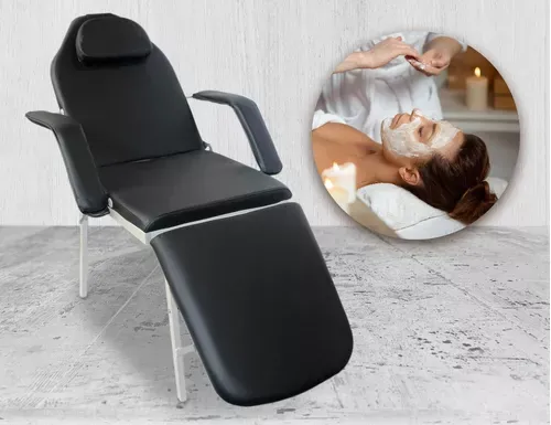 Silla Faciales Cama Camilla Sillon Spa Masaje Color Negro Urban Design AT17369