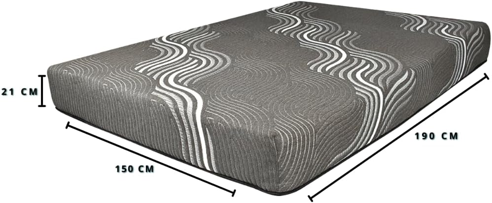 COLCHONES MONAL CONFORT, Colchón de 21 cm de Grueso | Memory Foam | Colchon en Caja | Semi Firme | Descanso repardor |colchón Modelo Slim Gray (Individual)