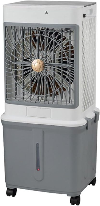 Aire acondicionado portátil silencioso de 32 litros, enfriador de aire portátil, ventilador humidificador, temporizador de 7 horas, 3 velocidades, control remoto, enfriador de aire para dormitorio y hogar.
