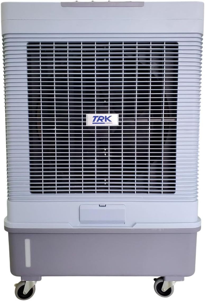 TRK Enfriador Evaporativo Industrial Portátil 60 Litros - Climatizador para Taller y Almacén - 450W