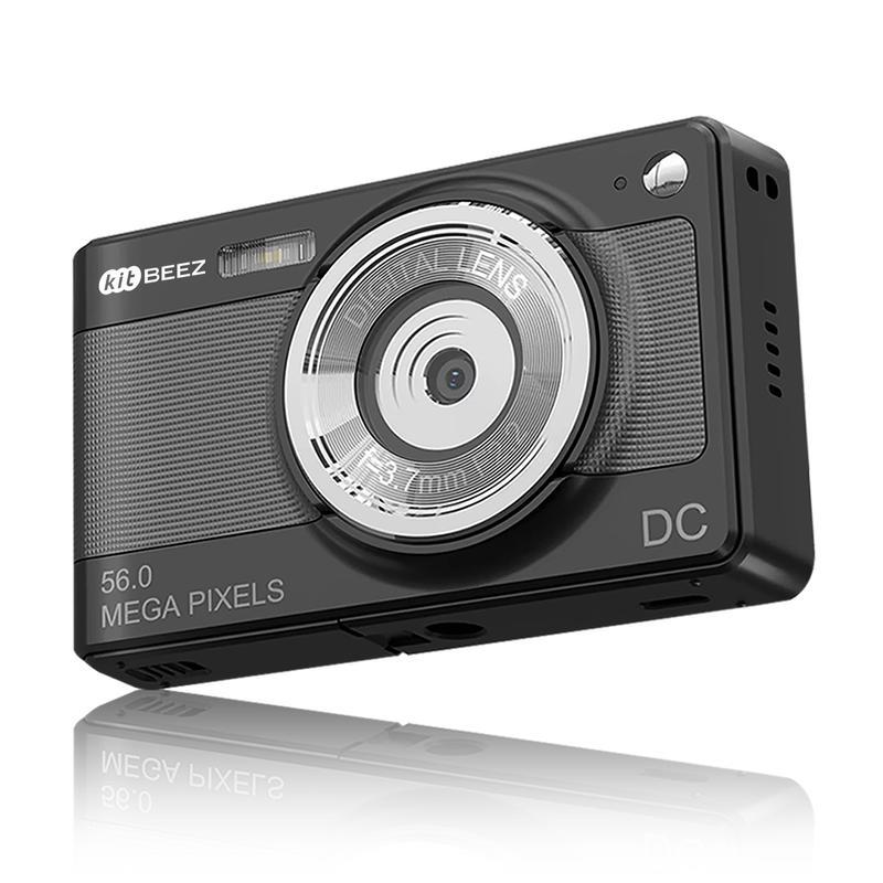 Kitbeez Cámara CCD retro KC-2: 56 MP, video 4K, zoom 8X, 32 GB de memoria incluida