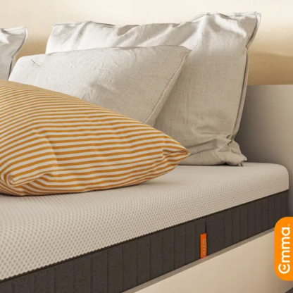 Colchón Queen Size Emma Premium Memory Foam Anti Movimiento Color Blanco