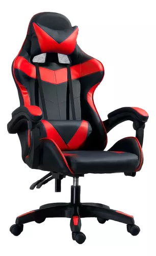 Silla De Escritorio Gamer Ergonómica Reclinable Comoda Homeo Titano TT-SGSRPBL Color Rojo Material del tapizado PVC