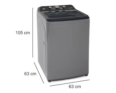 Lavadora Midea Automática Vortex Wash 22 kg Gris