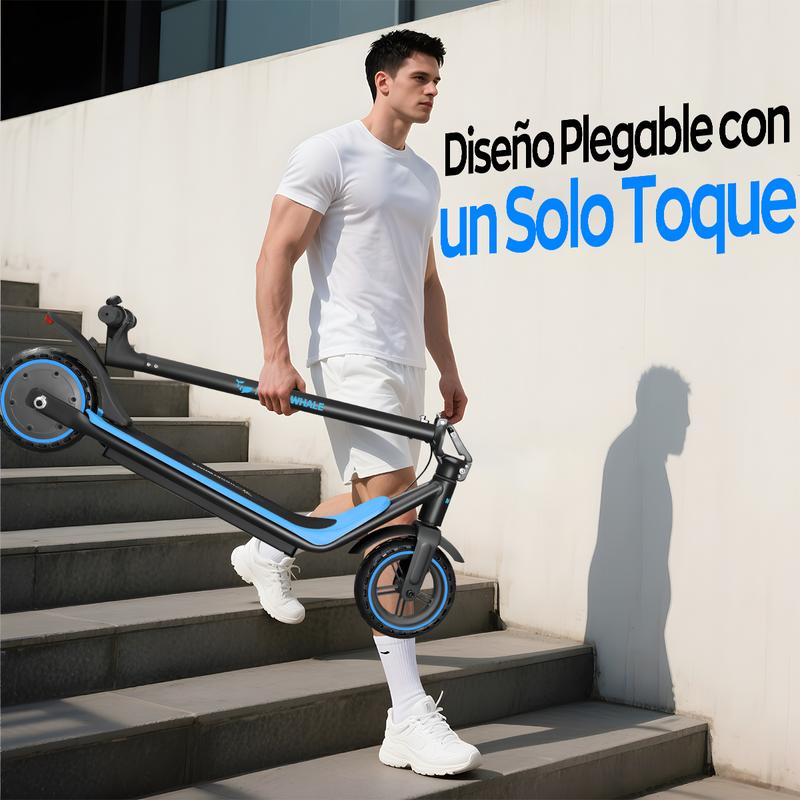 scooter electrico HONEY WHALE M1 LITE 500W 25km/h， 16km autonomia，5.2AH capacidad de bateria，patin electrico con plegable y ligero