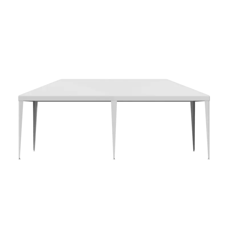 Gran carpa exterior con toldo - Carpa de 10x20 pies, estructura de acero blanco, protección UV para bodas, eventos de catering (tiendas de campaña y accesorios para deportes, acampada y senderismo al aire libre), toldo desmontable.