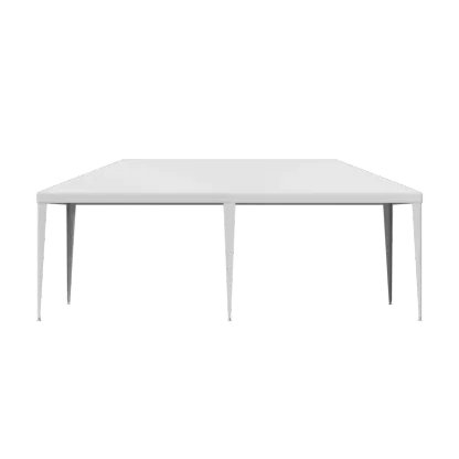 Gran carpa exterior con toldo - Carpa de 10x20 pies, estructura de acero blanco, protección UV para bodas, eventos de catering (tiendas de campaña y accesorios para deportes, acampada y senderismo al aire libre), toldo desmontable.