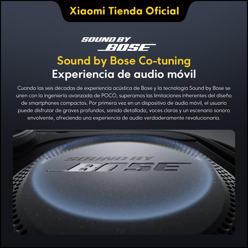 Poco F8 Ultra | Batería masiva de 6500 mAh | Sound by Bose | Cámara triple de 50 MP con OIS