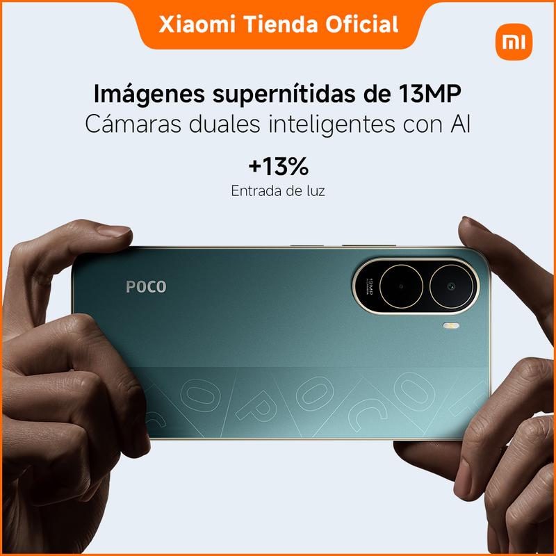 POCO C81 Pro con Redmi Buds 6 Play GRATIS | Pantalla inmersiva de 6.9" | Batería de 6000mAh (típ) | Poderoso procesador de ocho núcleos | Diseño delgado y sofisticado | Cámara dual de 13MP con AI