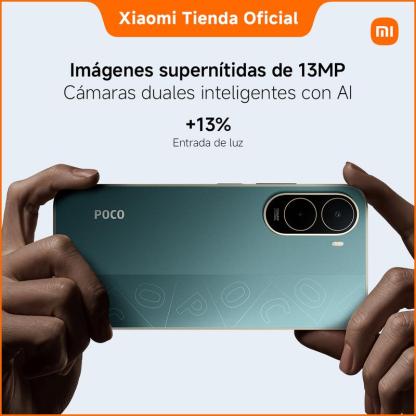 POCO C81 Pro con Redmi Buds 6 Play GRATIS | Pantalla inmersiva de 6.9" | Batería de 6000mAh (típ) | Poderoso procesador de ocho núcleos | Diseño delgado y sofisticado | Cámara dual de 13MP con AI