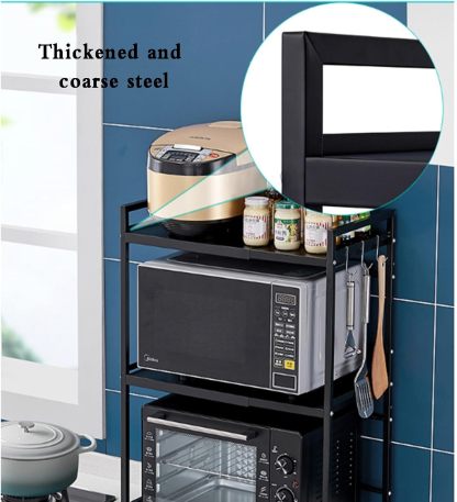 Estante ajustable para freidora de aire, soporte resistente para encimera de cocina, organizador para pequeños electrodomésticos, organizadores de estantes para despensa, color blanco.