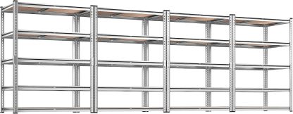 REIBII 2400LBS Garage Shelving,36" Wx16" Dx72" H Shelves for Basement | Adjustable 5-Tier Shelving Unit,High-Density MDF Shelves,Heavy Duty Storage Shelves,Easy Assembly,For Pantry Workshop Storage