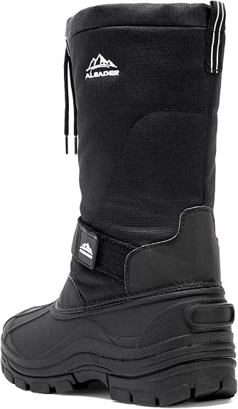 ALEADER Botas impermeables y aisladas para nieve para hombre Botas de invierno con caparazón cálido y cómodo para exterior