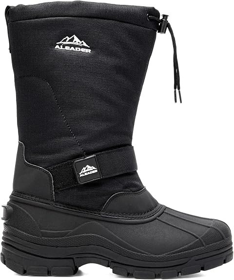 ALEADER Botas impermeables y aisladas para nieve para hombre Botas de invierno con caparazón cálido y cómodo para exterior