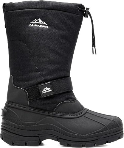 ALEADER Botas impermeables y aisladas para nieve para hombre Botas de invierno con caparazón cálido y cómodo para exterior