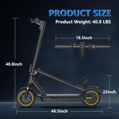 Patinete eléctrico para adultos, neumáticos de 8,5/10/14 pulgadas, velocidad de 19/22 mph, motor de 350W/500W, autonomía de 21-28 millas, patinete eléctrico plegable con doble suspensión.