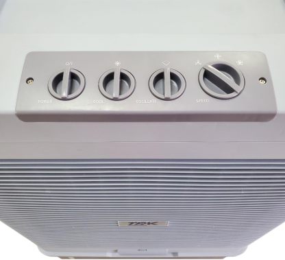 TRK Enfriador Evaporativo Industrial Portátil 60 Litros - Climatizador para Taller y Almacén - 450W