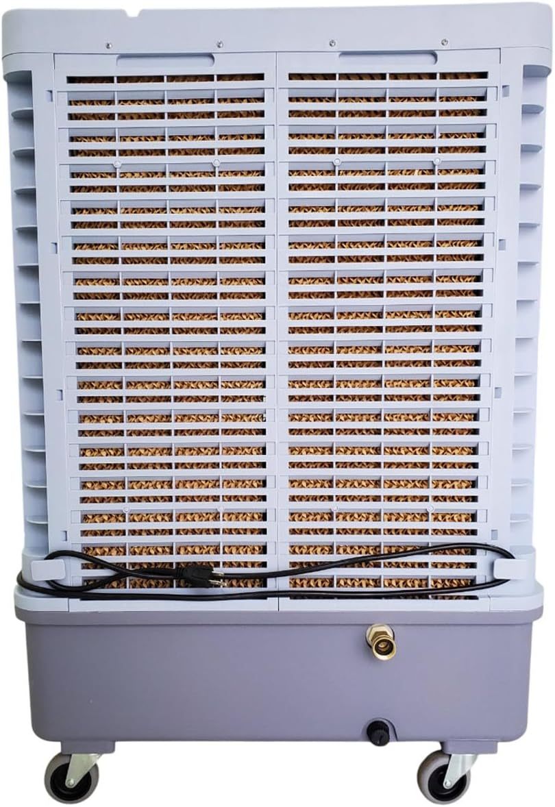 TRK Enfriador Evaporativo Industrial Portátil 60 Litros - Climatizador para Taller y Almacén - 450W