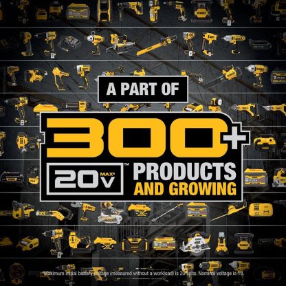 Sierra circular DEWALT 20V MAX, inalámbrica, estilo Sidewinder, portátil, hoja de 6-1/2 pulgadas, 5150 RPM, capacidad de biselado de 0 a 50 grados, batería no incluida (DCS391B)